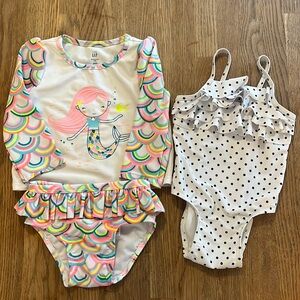 Set of 2 12-18 month girl bathing suits